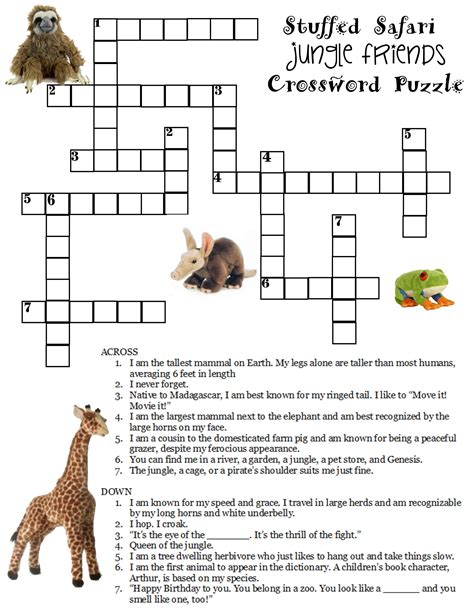 2 R. . Safari leader crossword clue